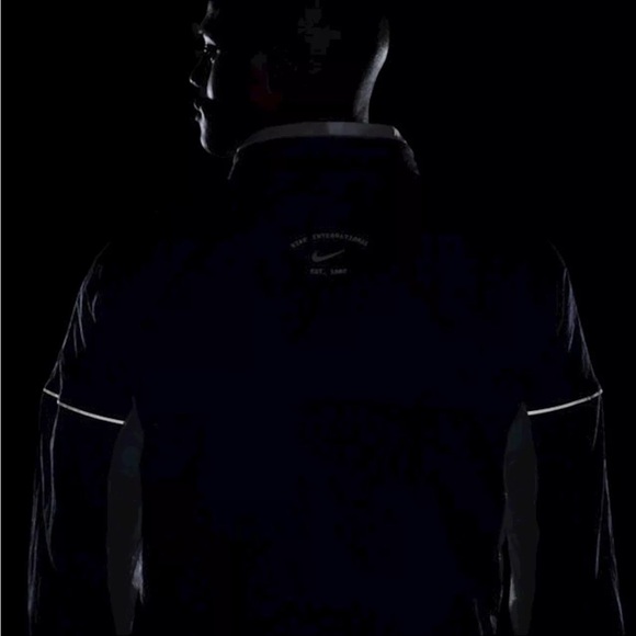 Nike Repel Heritage Blue Packable Hood Full Zip Windbreaker Track Jacket - Picture 4 of 15